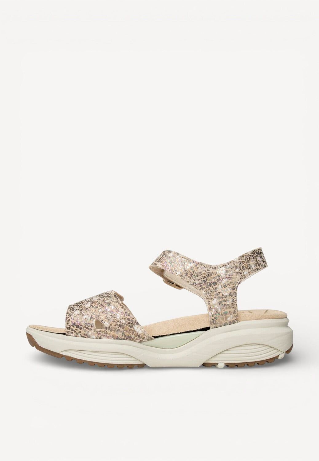 DAMES OPEN SCHOENEN-Bruin combi kleur