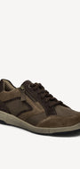 Heren veterschoenen-Bruin combi kleur