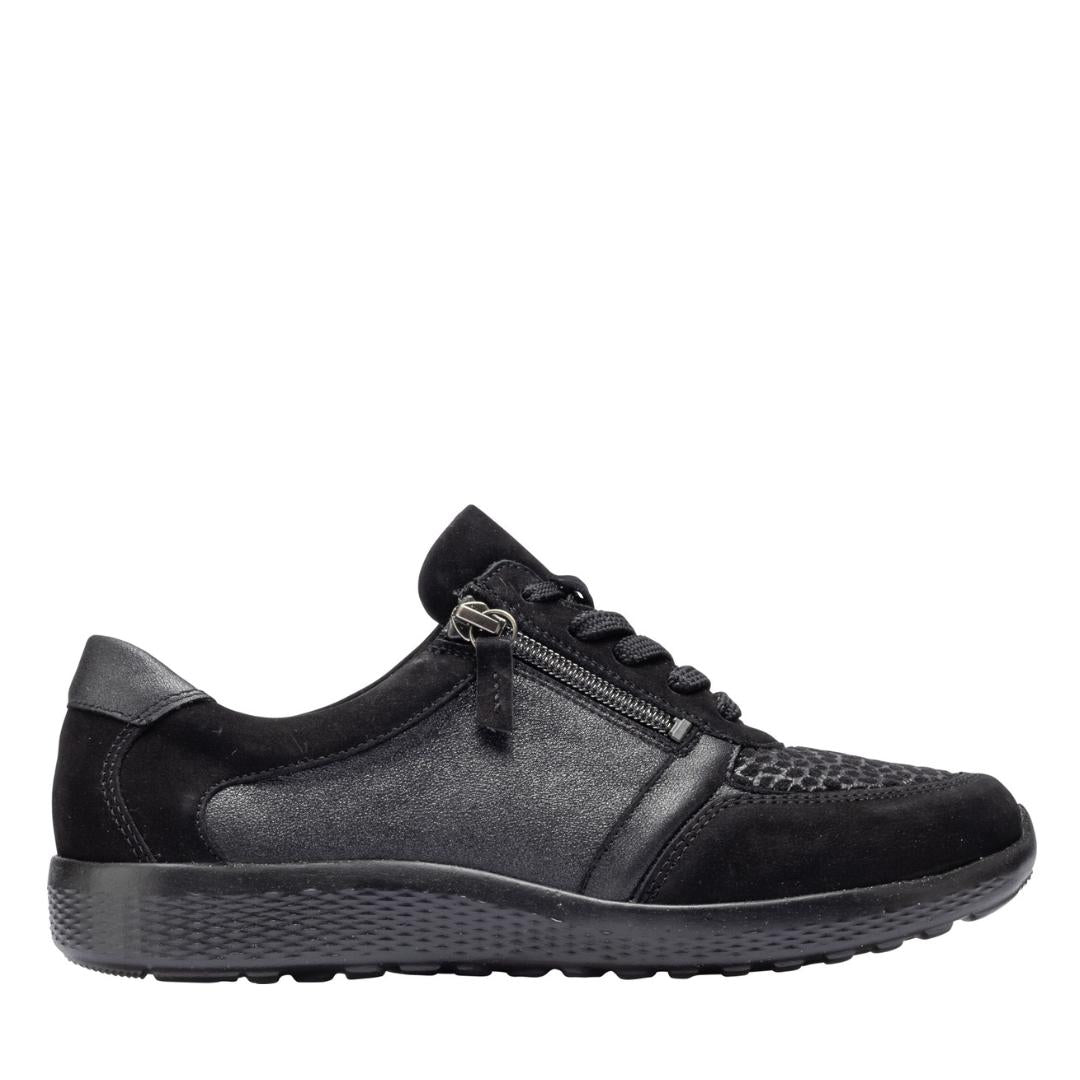 DAMES SPORTIEVE VETERSCHO-Zwart suède