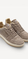 Heren veterschoenen-Beige suède/nubuck