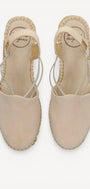 MUIL +SLINGBACK-Beige suède/nubuck