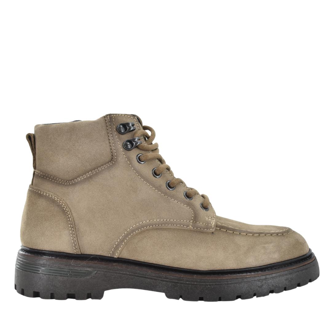 Heren boots-Beige suède/nubuck