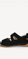 DAMES OPEN SCHOENEN-Zwart suède