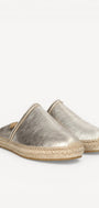 MUIL +SLINGBACK-Goud leer