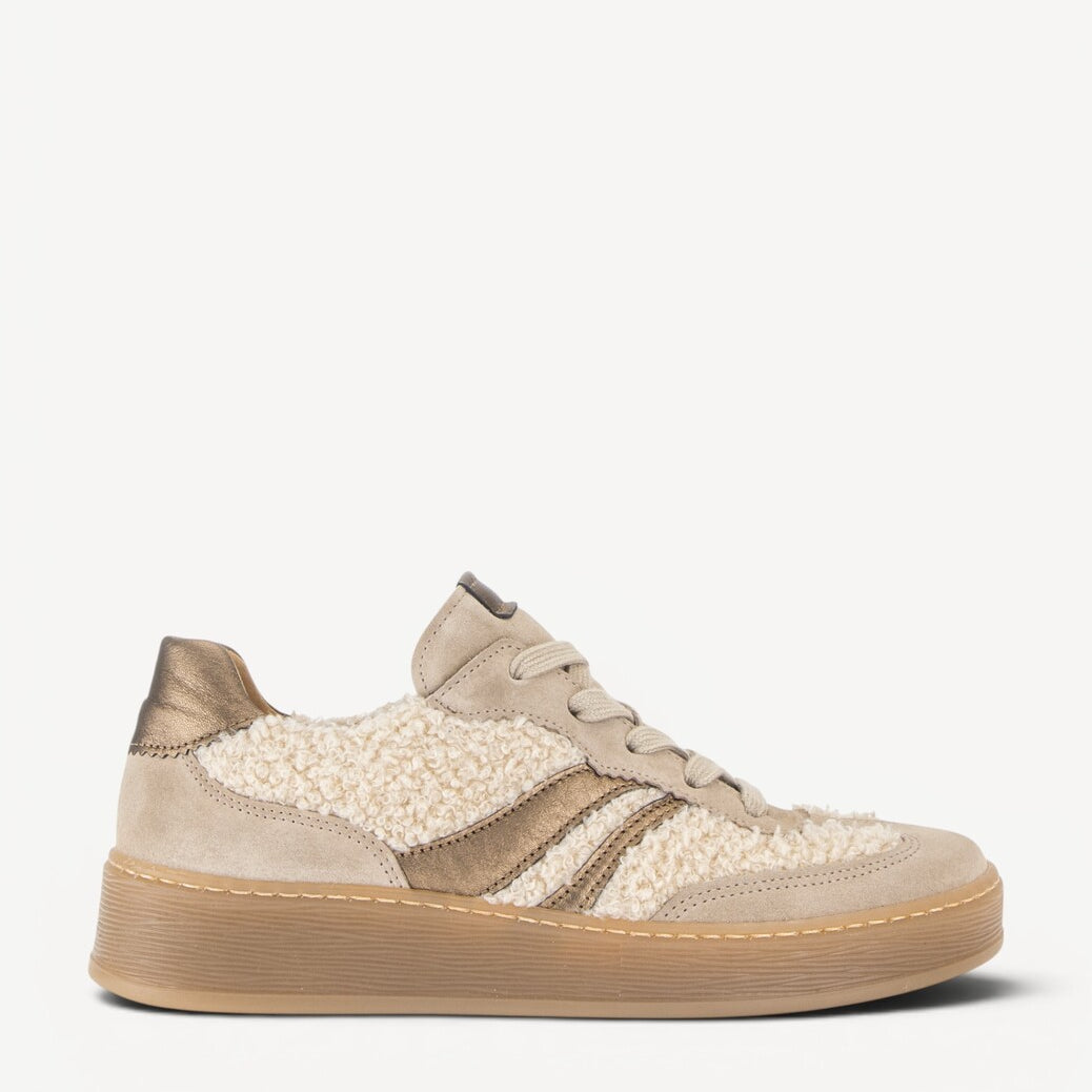 DAMES SPORTIEVE VETERSCHO-Beige suède/nubuck