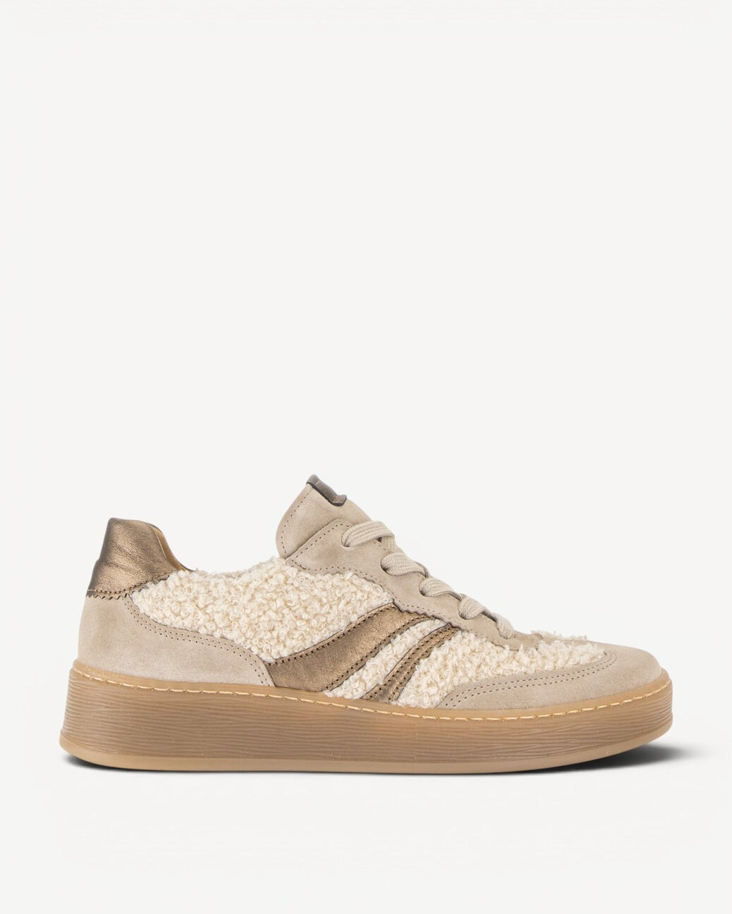 DAMES SPORTIEVE VETERSCHO-Beige suède/nubuck