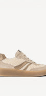 DAMES SPORTIEVE VETERSCHO-Beige suède/nubuck