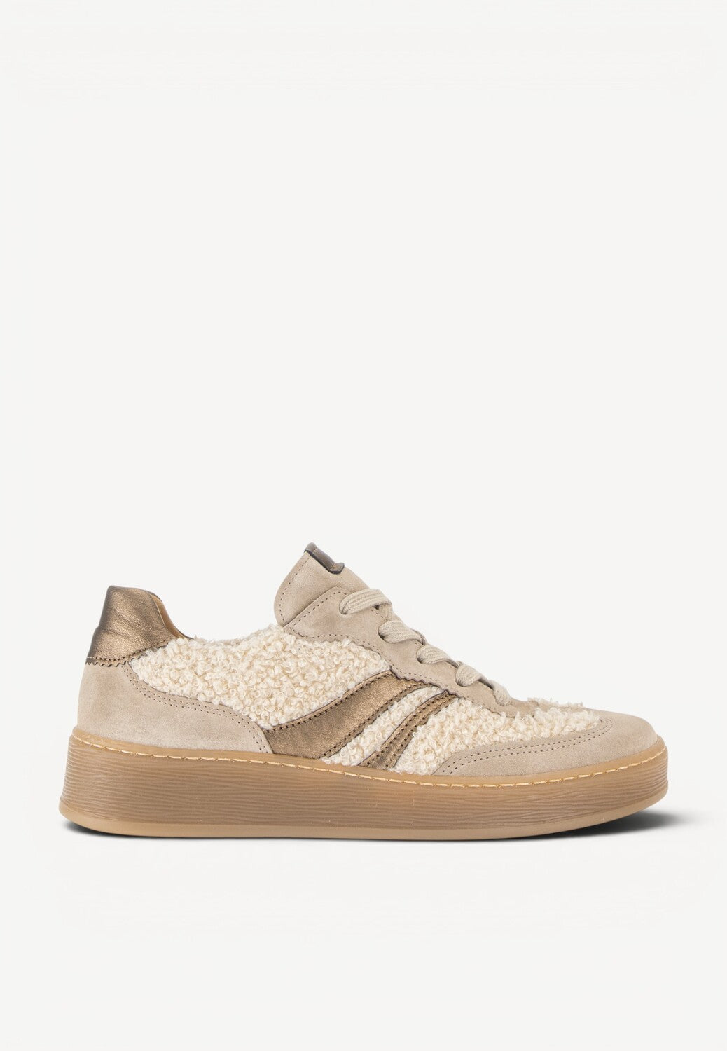 DAMES SPORTIEVE VETERSCHO-Beige suède/nubuck