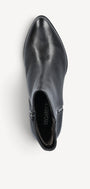 DAMES BOOTS+KORT LAARS-Zwart leer