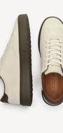 Heren veterschoenen-Beige suède/nubuck