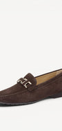 DAMES INSTAPSCHOENEN-Bruin suède