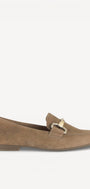 DAMES INSTAPSCHOENEN-Bruin suède