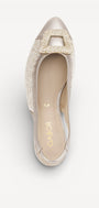 MUIL +SLINGBACK-Goud combi kleur