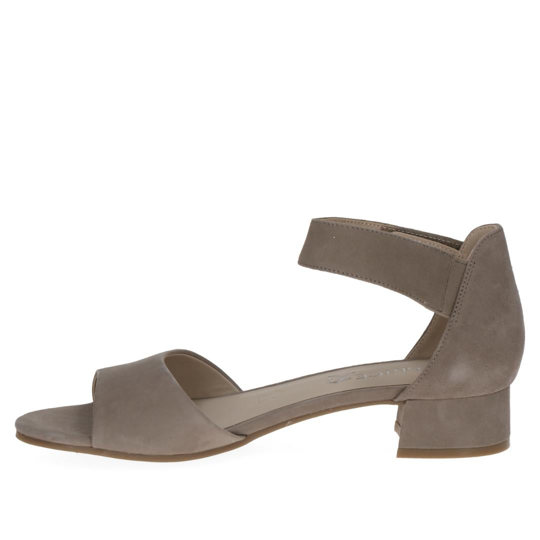 DAMES OPEN SCHOENEN-Beige suède/nubuck