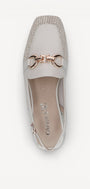 MUIL +SLINGBACK-Beige leer