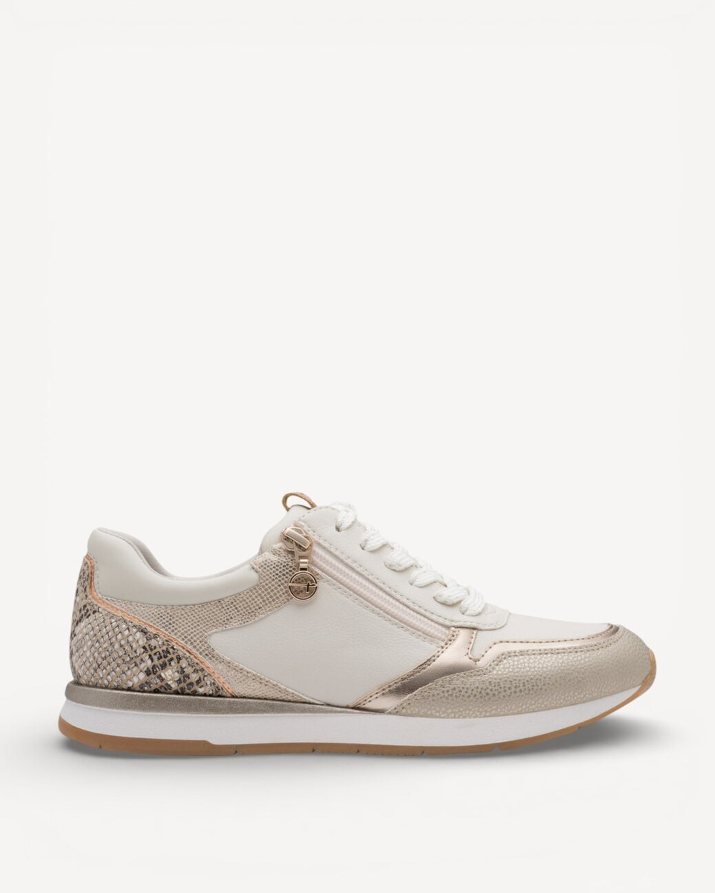 DAMES SPORTIEVE VETERSCHO-Beige leer