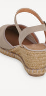MUIL +SLINGBACK-Beige suède/nubuck