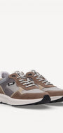 Heren veterschoenen-Beige combi kleur