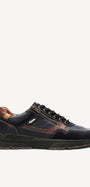 Heren veterschoenen-Blauw suède/nubuck