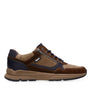 Heren veterschoenen-Bruin combi kleur