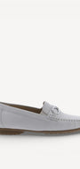 DAMES INSTAPSCHOENEN-Beige leer