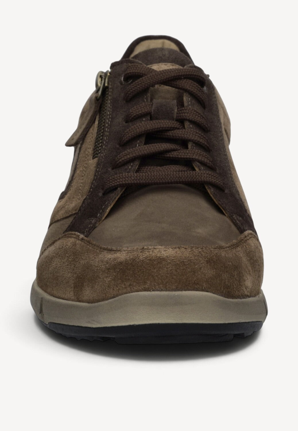 Heren veterschoenen-Bruin combi kleur