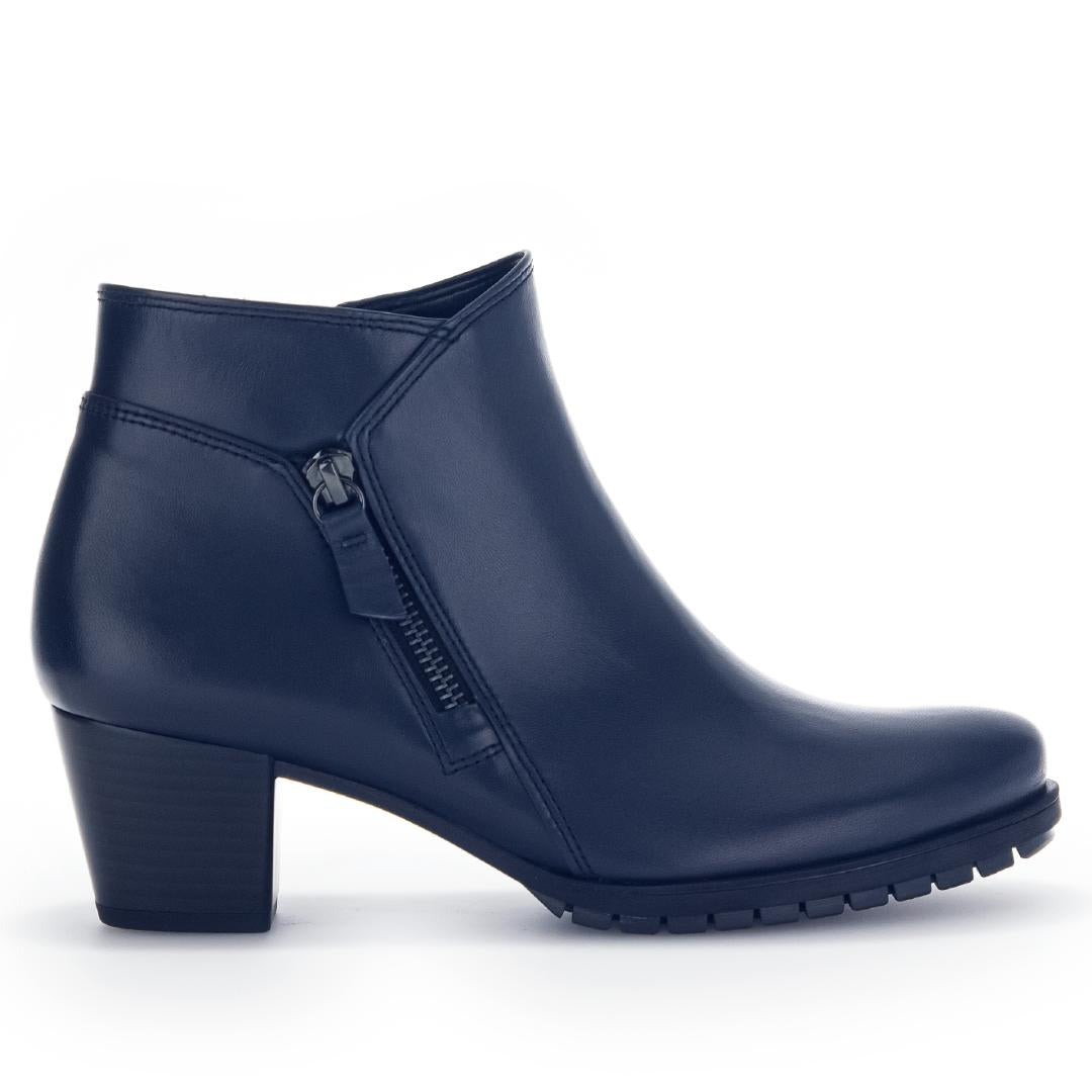 DAMES BOOTS+KORT LAARS-Blauw leer