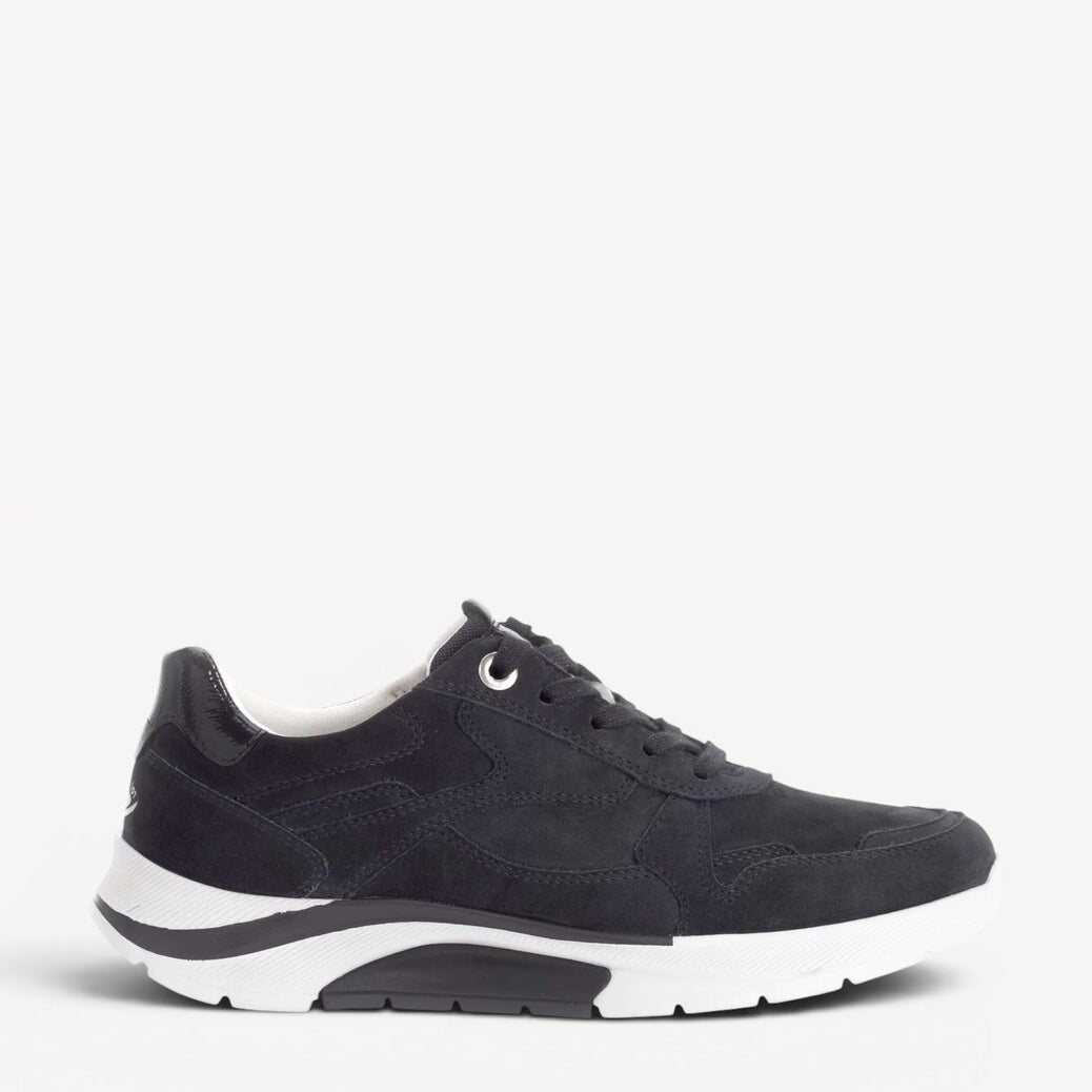 DAMES SPORTIEVE VETERSCHO-Blauw suède/nubuck