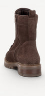 DAMES BOOTS+KORT LAARS-Bruin suède