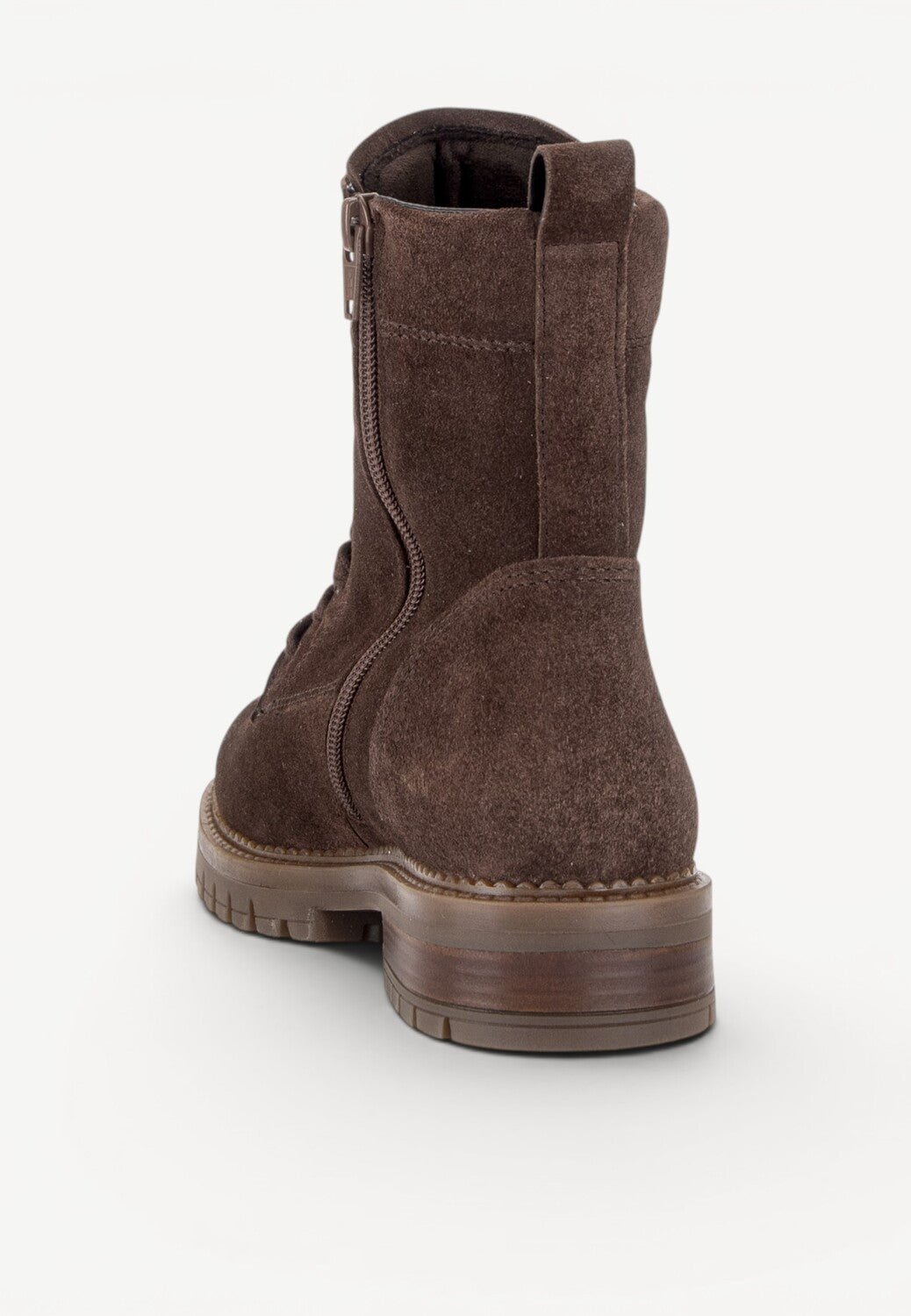 DAMES BOOTS+KORT LAARS-Bruin suède
