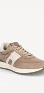 Heren veterschoenen-Beige combi kleur