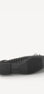 BALLERINAS + PUMPS-Zwart leer