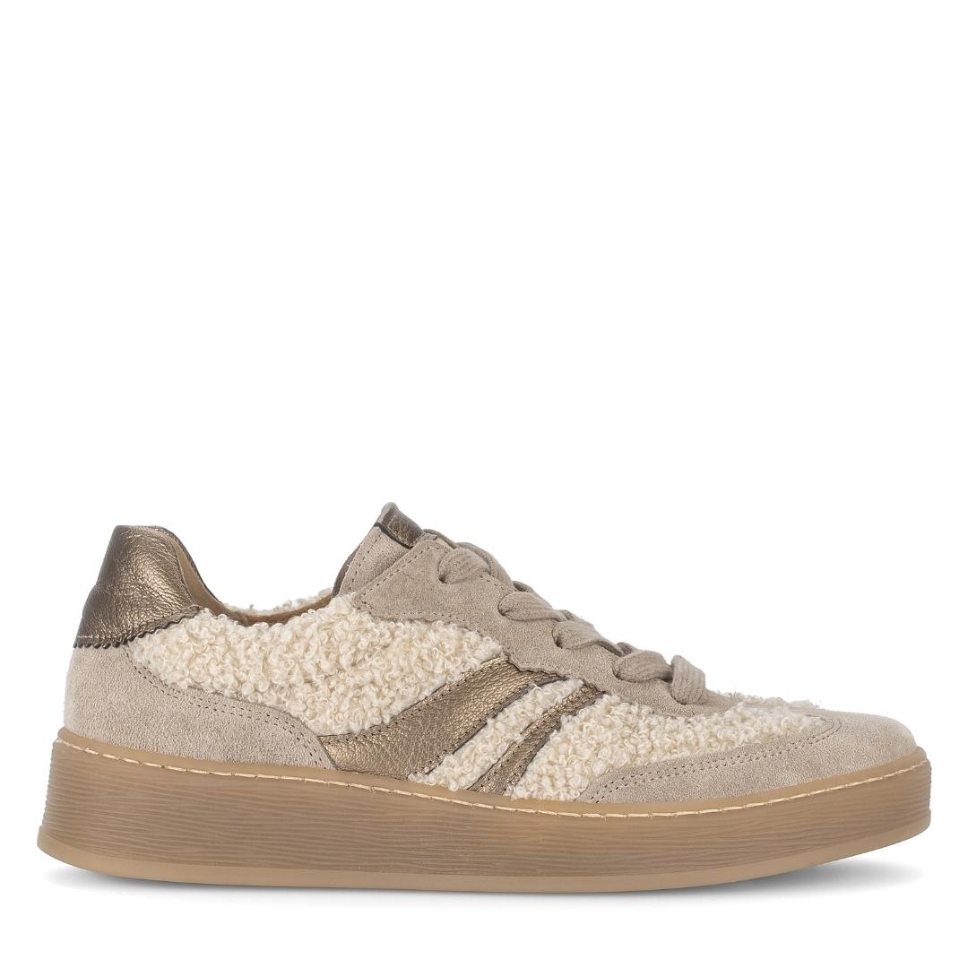 DAMES SPORTIEVE VETERSCHO-Beige suède/nubuck