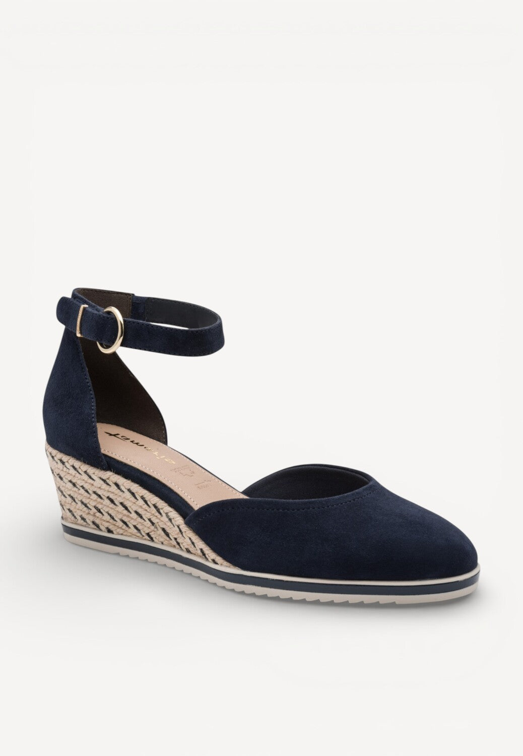 BALLERINAS + PUMPS-Blauw suède/nubuck
