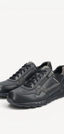 Heren veterschoenen-Zwart leer