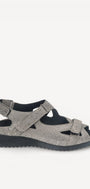 DAMES OPEN SCHOENEN-Zilver suède/nubuck