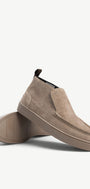 Heren boots-Beige suède/nubuck