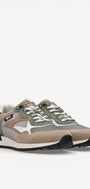 Heren veterschoenen-Beige combi kleur