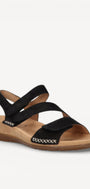 DAMES OPEN SCHOENEN-Zwart suède