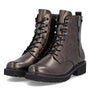 DAMES BOOTS+KORT LAARS-Brons leer