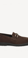 DAMES INSTAPSCHOENEN-Bruin suède