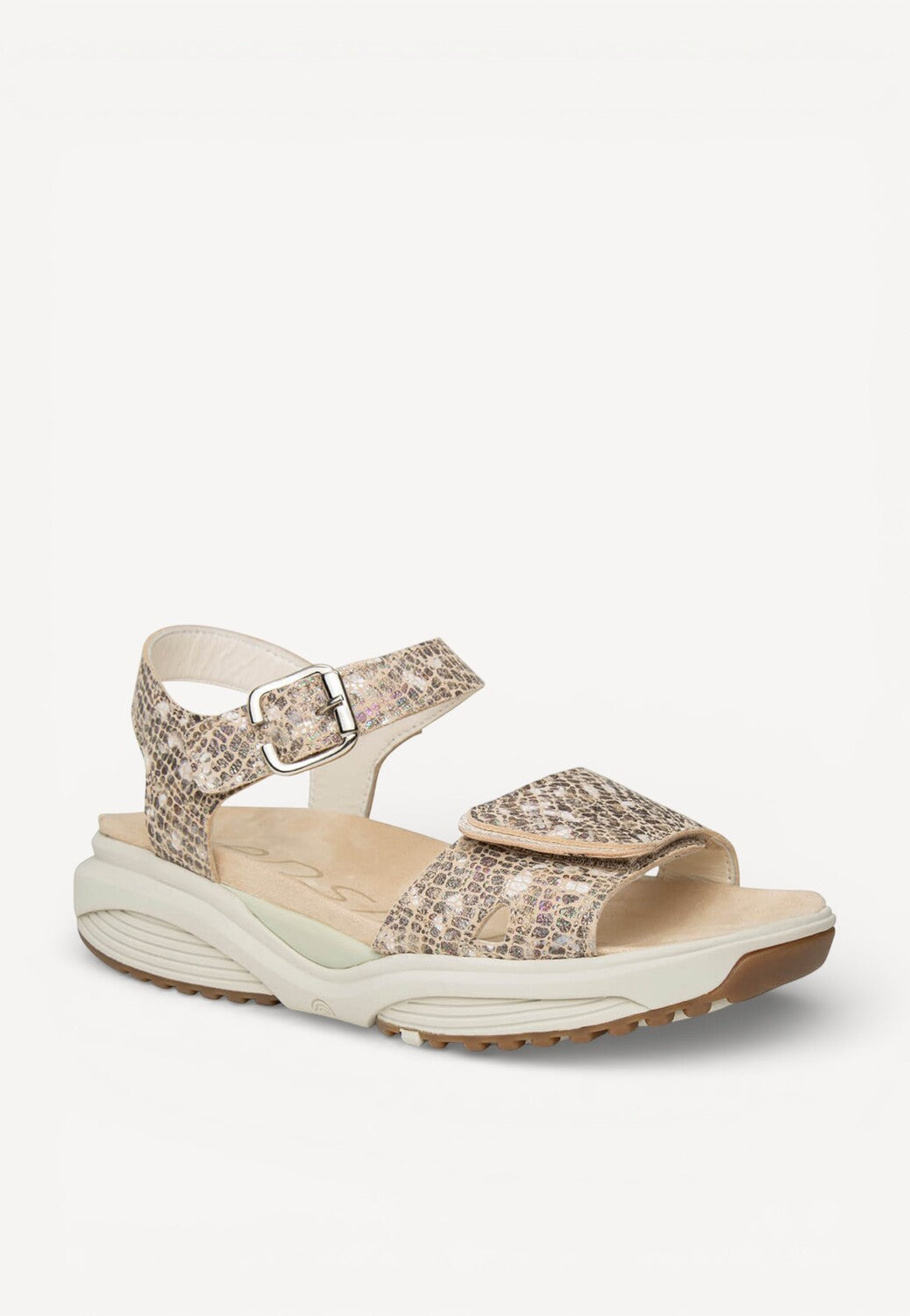 DAMES OPEN SCHOENEN-Bruin combi kleur