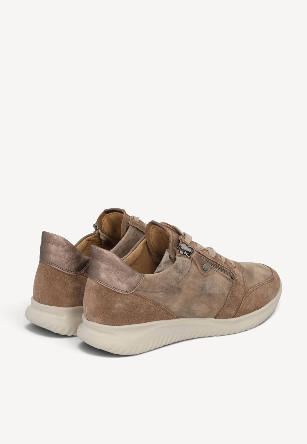 DAMES SPORTIEVE VETERSCHO-Beige suède/nubuck