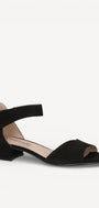 DAMES OPEN SCHOENEN-Zwart suède