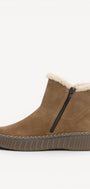 DAMES BOOTS+KORT LAARS-Bruin suède