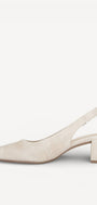 MUIL +SLINGBACK-Beige suède/nubuck