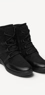 DAMES BOOTS+KORT LAARS-Zwart suède
