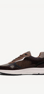 Heren veterschoenen-Bruin combi kleur