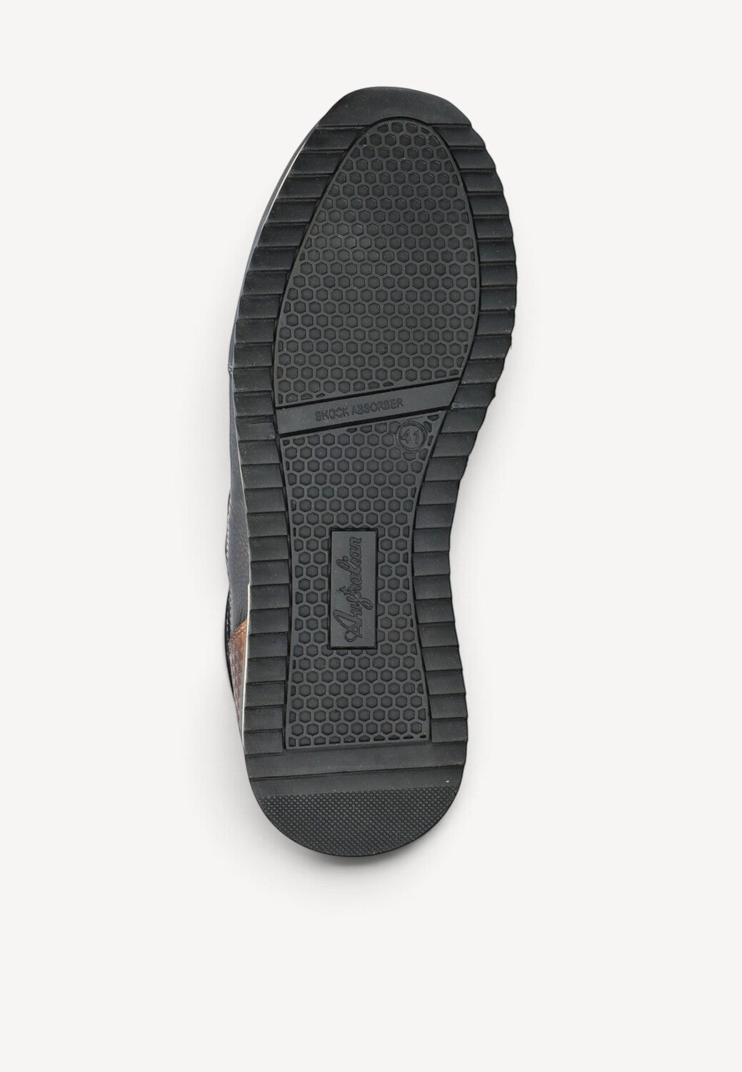 Heren veterschoenen-Blauw leer