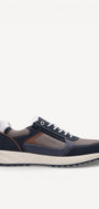 Heren veterschoenen-Blauw combi kleur